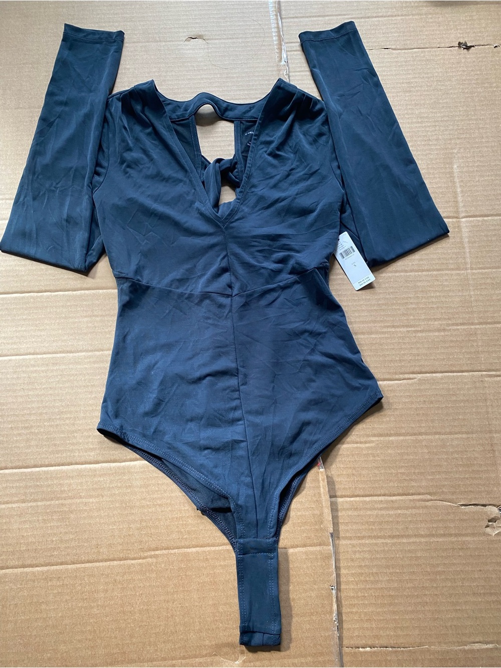 Anthropologie Long Sleeve Black Bodysuit